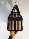 Bolsa Burberry Check Alchester Bridle Bowling Bag