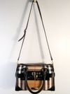 Bolsa Burberry Check Alchester Bridle Bowling Bag