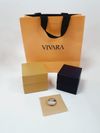 Anel Vivara ouro branco