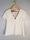 Blusa Juliana Sanmartin couro