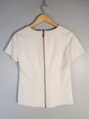Blusa Juliana Sanmartin couro