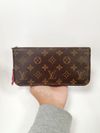 Carteira Louis Vuitton Monogram Fleuri Insolite Rouge