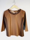 Blusa Juliana Sanmartin Couro