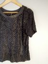 Blusa Loma couro