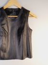 Blusa Daslu couro
