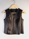 Blusa Daslu couro