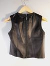 Blusa Daslu couro