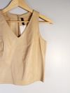 Blusa Francy Vasconcelos couro