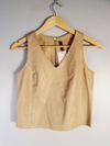 Blusa Francy Vasconcelos couro