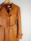 Trench Coat Minimale couro
