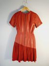 Vestido Juliana Sanmartin couro