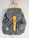 Mochila Louis Vuitton Montsouris Monogran Denim