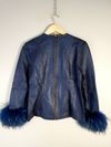 Blusa Juliana Sanmartin couro