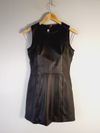 Vestido Cris Barros couro