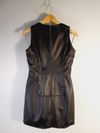 Vestido Cris Barros couro