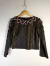 Blusa Cruise couro