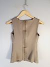 Blusa Juliana Sanmartin couro