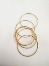 6 Pulseiras em ouro 18K