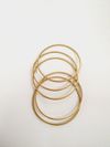 5 Pulseiras em ouro 18K e brilhantes