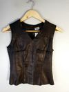 Blusa Daslu couro