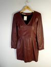 Vestido Liziane Richter couro