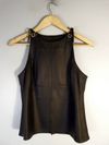 Blusa Frankie Amaury couro