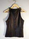 Blusa Frankie Amaury couro