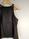 Blusa Frankie Amaury couro