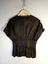 Blusa Juliana Sanmartin couro