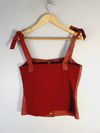 Blusa Juliana Sanmartin couro