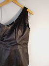 Blusa Juliana Sanmartin couro