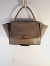 Bolsa Céline Trapeze Embossed Croco