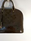 Bolsa Louis Vuitton Tote Vernis Alma MM Terre D'Ombre