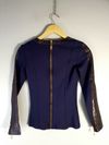 Blusa Juliana Sanmartim couro