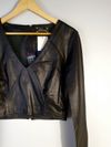 Blusa Dani Scalvenzi couro