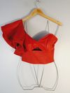 Blusa Juliana Sanmartin couro