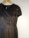 Vestido Cris Barros couro
