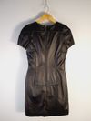Vestido Cris Barros couro