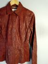 Camisa Liziane Richter couro