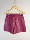 Shorts Tannerie couro