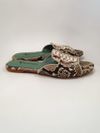 Flat Blue Bird Python