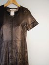Vestido Cris Barros couro