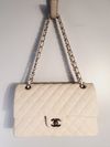 Bolsa Chanel Double Flap Caviar Média