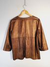 Blusa Cris Barros couro