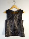 Blusa Clé couro