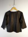 Blusa Juliana Sanmartin couro