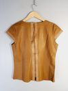 Blusa Lu Brandão couro