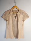 Blusa Luiziane Richter couro