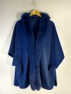 Poncho em cashmere