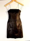 Vestido Carina Duek couro